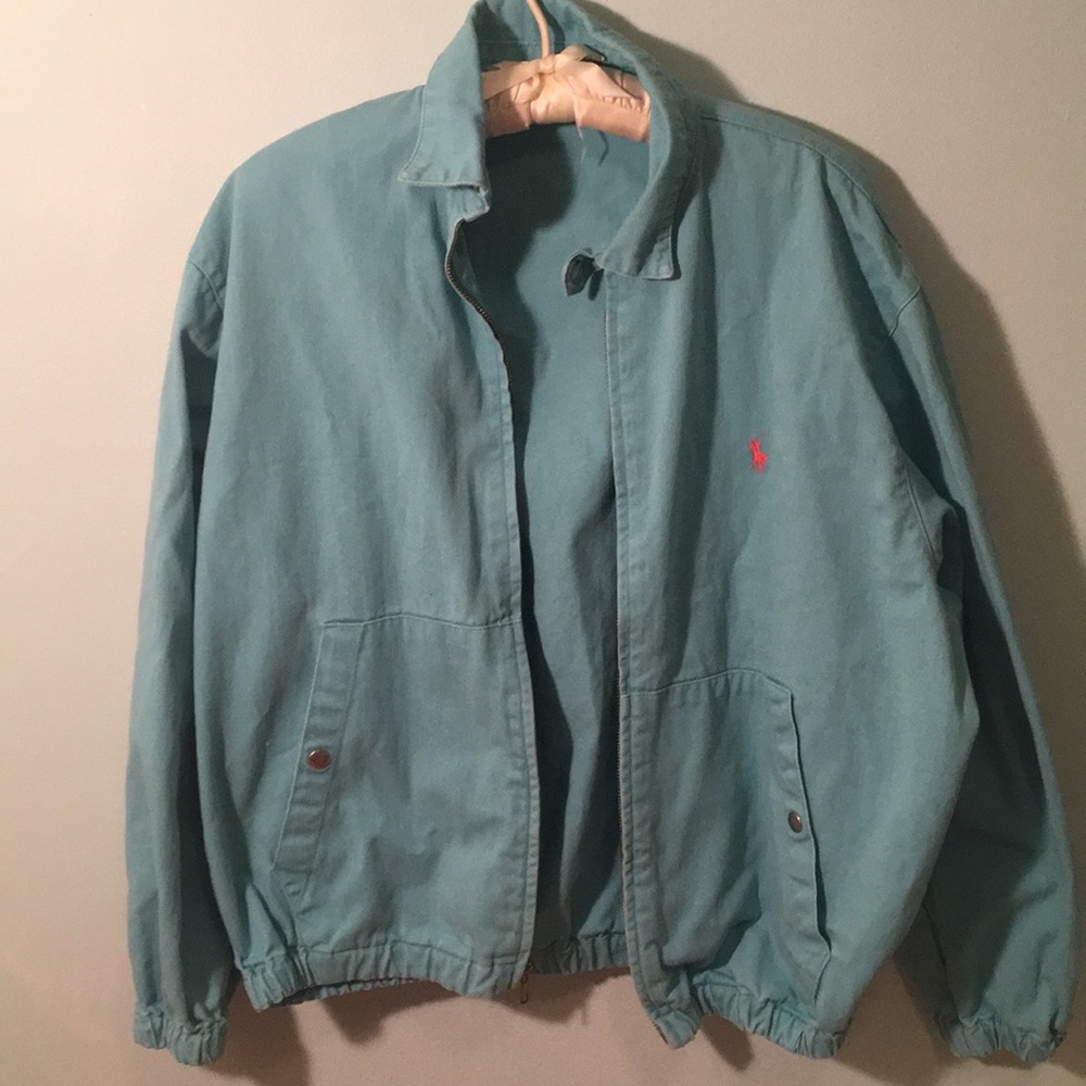 Teal Ralph Lauren Retro Jacket